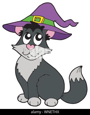 Katze mit Hut Stock Vektor