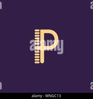 Kreative Innovative Initial logo PP S. Minimale luxus Monogramm. Professionelles Design. Premium Business Schriftbild. Alphabet Symbol. Stock Vektor