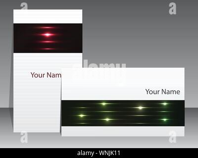 Abstrakte weißen Business Card Design Stock Vektor
