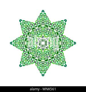 Abstrakte Edelstein Schmuck star logo Vorlage - bunte ornamentale Vektor Element isoliert Stock Vektor