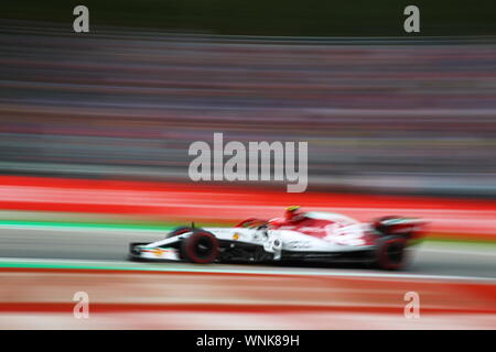 Monza, Italien. 06 Sep, 2019. #07 Kimi Räikkönen, Alfa Romeo Racing. GP Italien, Monza 5-8 September 2019 Photo Credit: Unabhängige Agentur/Alamy leben Nachrichten Stockfoto