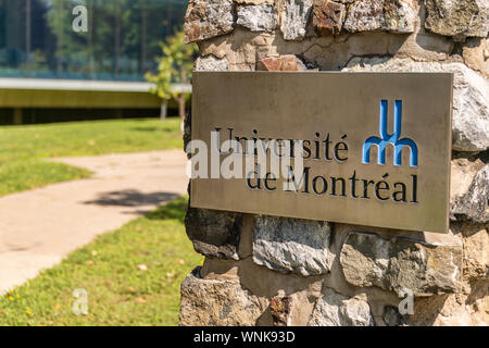 Montreal, CA - 5. September 2019: Universität von Montreal (UDEM) Stockfoto