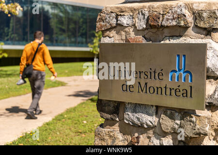 Montreal, CA - 5. September 2019: Universität von Montreal (UDEM) Stockfoto