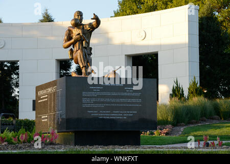 USA, Nebraska, Omaha, Vietnam und Korea war Memorial Stockfoto