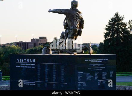 USA, Nebraska, Omaha, Vietnam und Korea war Memorial Stockfoto