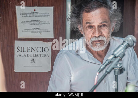 FRANCISCO TOLEDO KÜNSTLER IN DAS ZENTRUM DER KUNST JAGO IN OAXACA STADT Stockfoto