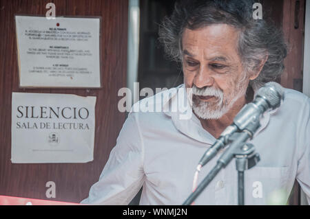 FRANCISCO TOLEDO KÜNSTLER IN DAS ZENTRUM DER KUNST JAGO IN OAXACA STADT Stockfoto