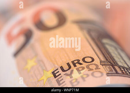 Banknoten der europäischen Währung Eero Stockfoto