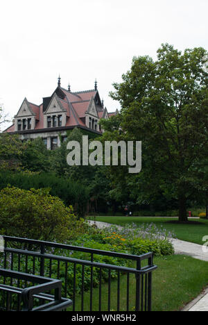 Die amerikanischen Universitäten. Universität von Chicago. Englisch gotischen Stil der Architektur Stockfoto