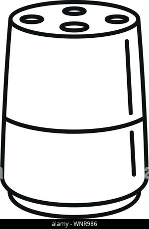 Audio smart Lautsprechersymbol. Outline audio Smart Box vektor Symbol für Web Design auf weißem Hintergrund Stock Vektor