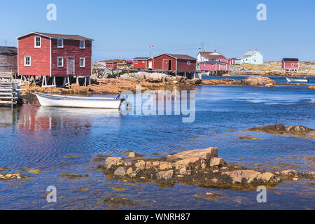 Das Fischerdorf Joe Batt's Arm, Fogo Island, Neufundland und Labrador, Kanada Stockfoto