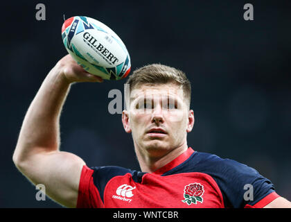 Newcastle, UK. 06 Sep, 2019. 6. September 2019; St James Park, Newcastle, Tyne und Wear, England; internationale Rugby, England und Italien; Owen Farrell von England - redaktionelle Verwendung. Credit: Aktion Plus Sport Bilder/Alamy leben Nachrichten Stockfoto