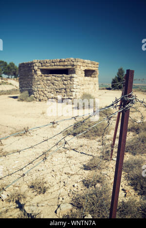 Bunker verwendet während des Spanischen Bürgerkriegs. Stockfoto