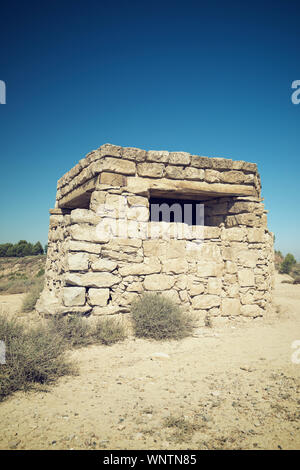 Bunker verwendet während des Spanischen Bürgerkriegs. Stockfoto