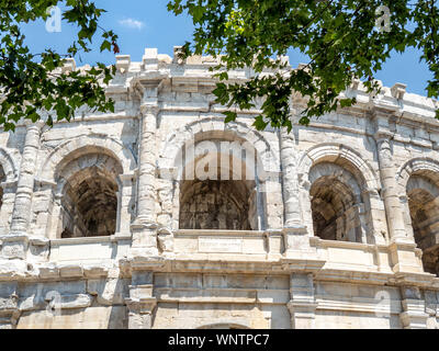 Arena von Nimes ist gut römische Amphitheater in Nimes, Frankreich erhalten. Stockfoto