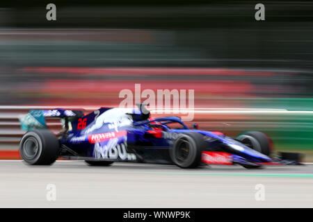 Monza, Italien. 06 Sep, 2019. #26 Daniil Kvyat Toro Rosso Honda. GP Italien, Monza 5-8 September 2019 Monza 06/09/2019 GP Italia Formel 1 Meisterschaft 2019 Foto Federico Basile/Insidefoto Credit: insidefoto Srl/Alamy leben Nachrichten Stockfoto