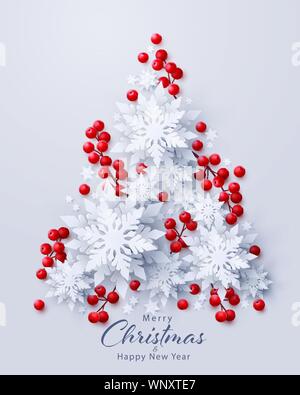Vektor frohe Weihnachten und Neues Jahr Hintergrund Stock Vektor