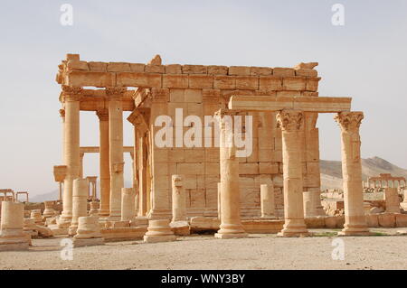 Ruinen von Palmyra (Tadmor) Stockfoto