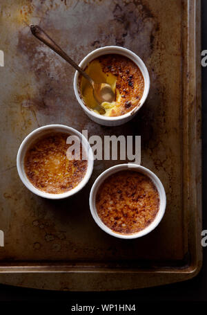 Crème Brûlée Stockfoto