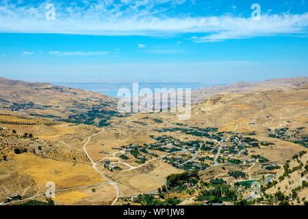 Jordanien, Karak Governatorat, Al-Karak. Kerak Castle, 12. Jahrhundert Crusader Castle, eine der größten Burgen der Kreuzritter in der Levante. Stockfoto