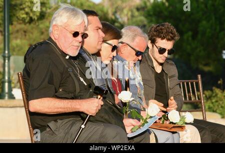 Santa Barbara, Kalifornien, USA. 6. Sep 2019. Vigil 6. September bei der Chase Palm Park in Santa Barbara für die 34 Opfer der Tauchboot Konzeption Feuer. Credit: Amy Katz/ZUMA Draht/Alamy leben Nachrichten Stockfoto