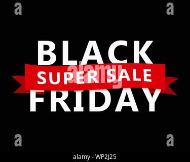 Schwarzer Freitag banner Verkauf design Vorlage. Vector Illustration. Stock Vektor