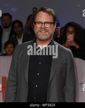 Toronto, Kanada. 06 Sep, 2019. TORONTO, ONTARIO - SEPTEMBER 06: Rainn Wilson besucht die 'Blackbird' Premiere während der 2019 Toronto International Film Festival in der Roy Thomson Hall am September 06, 2019 in Toronto, Kanada. Foto: imageSPACE/MediaPunch Credit: MediaPunch Inc/Alamy leben Nachrichten Stockfoto