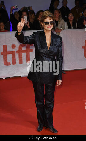 Toronto, Kanada. 06 Sep, 2019. TORONTO, ONTARIO - SEPTEMBER 06: Susan Sarandon besucht die 'Blackbird' Premiere während der 2019 Toronto International Film Festival in der Roy Thomson Hall am September 06, 2019 in Toronto, Kanada. Foto: imageSPACE/MediaPunch Credit: MediaPunch Inc/Alamy leben Nachrichten Stockfoto