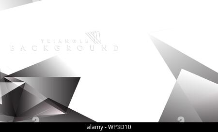 Abstrakte Farbverlauf Schwarz Weiß geometrischen Hintergrund. Vector Illustration Stock Vektor