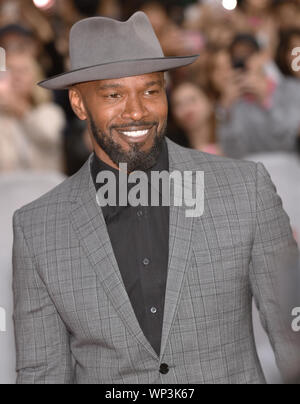 Toronto, Kanada. 06 Sep, 2019. Jamie Foxx kommt für die Weltpremiere von "Barmherzigkeit" bei Roy Thomson Hall während des Toronto International Film Festival in Toronto, Kanada, am Freitag, 6. September 2019. Foto von Chris Kauen/UPI Quelle: UPI/Alamy leben Nachrichten Stockfoto