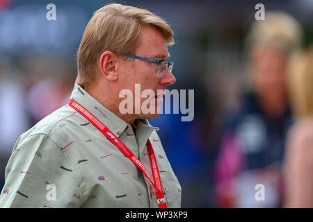 MIKA HAKKINEN GP Italien, Monza 5-8 SEPTEMBER 2019 beim Grand Prix von Italien 2019 Heineken - Freitag - Freies Training 1 und 2, Monza (MB), Italien, 07. Stockfoto