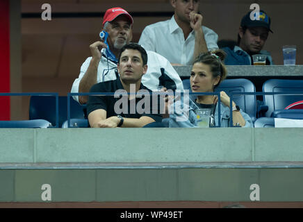 New York, Vereinigte Staaten. 05 Sep, 2019. Jason Biggs nimmt im Halbfinale an den US Open Championships zwischen Bianca Andreescu (Kanada) & Belinda Bencic (Schweiz) bei Billie Jean King National Tennis Center (Foto von Lew Radin/Pacific Press) Quelle: Pacific Press Agency/Alamy leben Nachrichten Stockfoto