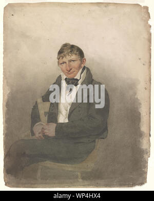 John Rubens Smith, Selbstporträt, drei Viertel Länge, Sitz, Vorderseite Stockfoto