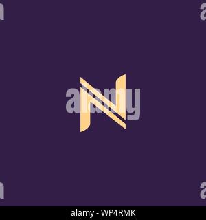 Kreative Innovative Initial logo NN N. minimalen Luxus Monogramm. Professionelles Design. Premium Business Schriftbild. Alphabet Symbol. Stock Vektor