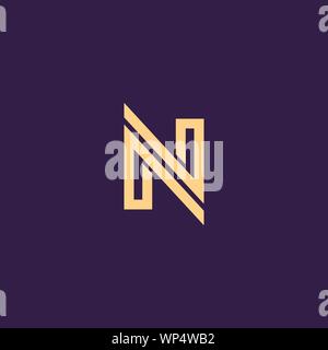 Kreative Innovative Initial logo NN N. minimalen Luxus Monogramm. Professionelles Design. Premium Business Schriftbild. Alphabet Symbol. Stock Vektor