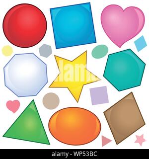 Verschiedenen formen Thema Bild 2 Stock Vektor