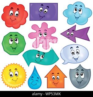 Verschiedenen formen Thema Bild 3 Stock Vektor
