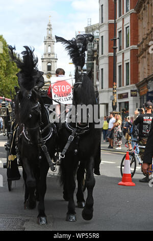 Töten Radfahrer Demonstranten Stadium eine symbolische Beerdigung in Lincoln's Inn Fields, London. Stockfoto