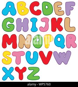 Cartoon-alphabet Stock Vektor