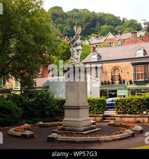 War Memorial & Gärten in Matlock Bath Derbyshire Stockfoto