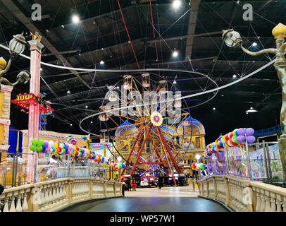 Spielbereich für Kinder von Villaggio Mall von Doha, Katar. Eines der schönsten Einkaufszentren in Katar. Stockfoto