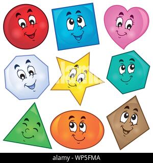 Verschiedenen formen Thema Bild 1 Stock Vektor