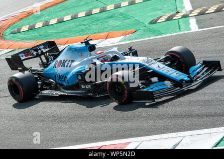 Monza, Italien. 07 Sep, 2019. 63 GEORGE RUSSELL (GBR) WILLIAMS RACING während des Grand Prix Heineken Italien 2019 - Samstag - Qualifikationen - Formel 1 Meisterschaft - Credit: LPS/Alessio Marini/Alamy leben Nachrichten Stockfoto