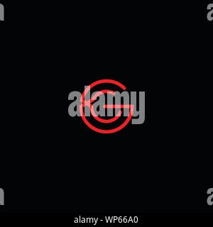 Kreative Innovative Initial logo GG G. minimalen Luxus Monogramm. Professionelles Design. Premium Business Schriftbild. Alphabet Symbol Stock Vektor