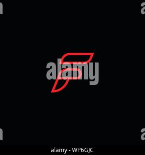 Kreative Innovative Initial logo FF F. Minimaler luxus Monogramm. Professionelles Design. Premium Business Schriftbild. Alphabet Symbol. Stock Vektor