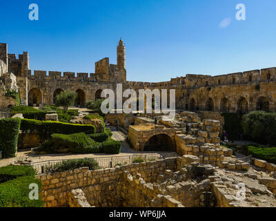 Israel Jerusalem alte Museum Schloss von Art David Stockfoto