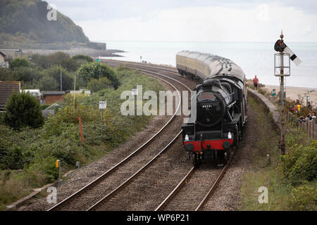 Die historische Sherwood Forester Zug auf dem Weg von Birmingham nach Carmarthen, September 2019. Stockfoto