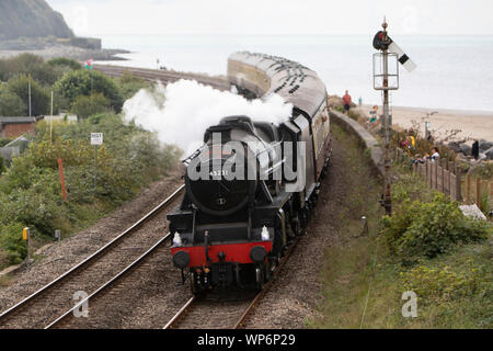 Die historische Sherwood Forester Zug auf dem Weg von Birmingham nach Carmarthen, September 2019. Stockfoto