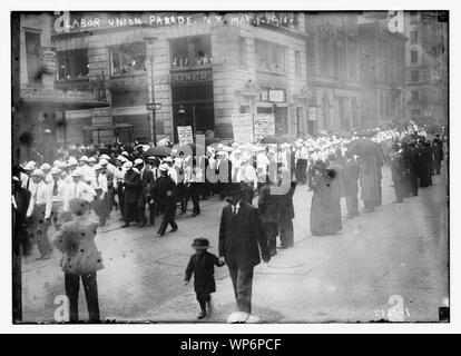 Gewerkschaft Parade, NY., 1. Mai 1911 Stockfoto