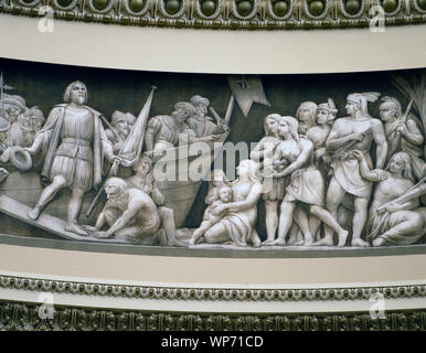 Die Landung von Kolumbus Fries in U.S. Capitol Dome, Washington, D.C Stockfoto